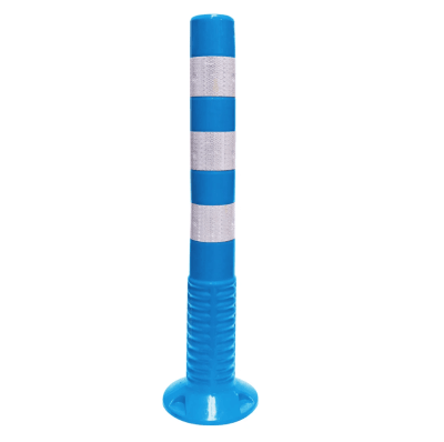 HITO VIAL AZUL POLIURETANO | 75CM | CON 3 CINTAS1