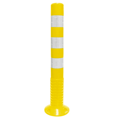 HITO VIAL AMARILLO POLIURETANO | 75CM | CON 3 CINTAS