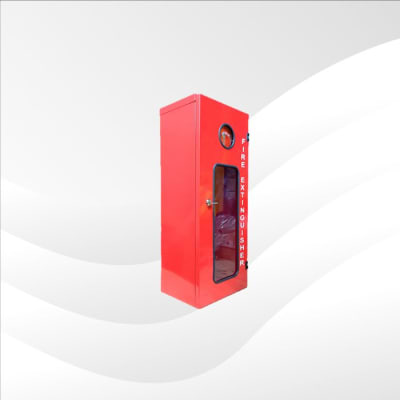 GABINETE METÁLICO CON LLAVE Y VISOR INSPECCIÓN EXTINTOR 10K