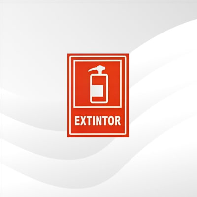 SEÑALETICA EXTINTOR ACRILICA