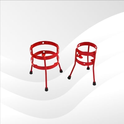 SOPORTE TRIPODE PARA EXTINTOR PQS 10 KG