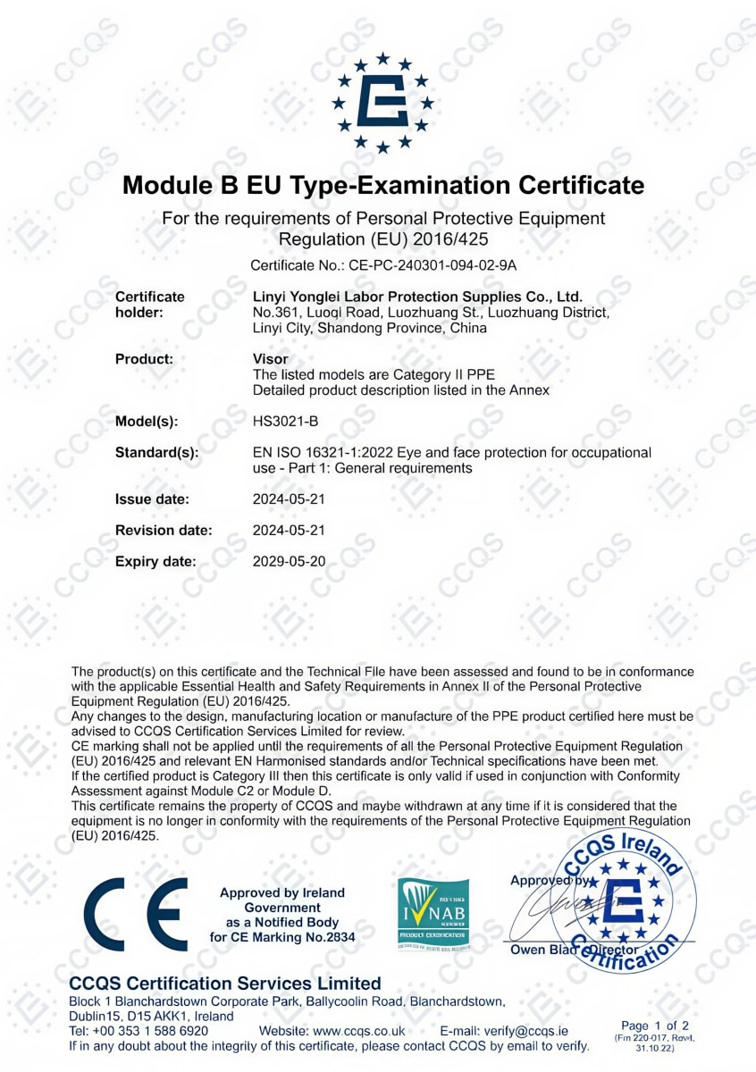 LENTE DE SEGURIDAD COLOR CLARO CERTIFICACION ANSI Z87.1 EN 166-F CE2