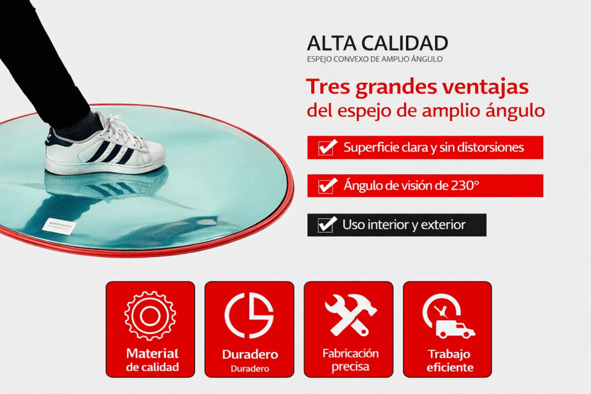 ESPEJO CONVEXO PARA EXTERIOR 80CM2