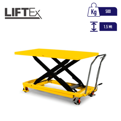 MESA ELEVADORA MOVIL MANUAL 500 KG. A 1.5M - LF MANUAL 500 KG. A 1.5M
