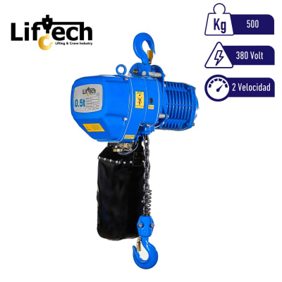 TECLE ELECTRICO ECH 380V  1000Kg,1 Ramal 2 Vel1