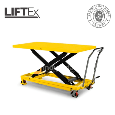 MESA ELEVADORA MOVIL MANUAL 1000 KG. A 1.5M1