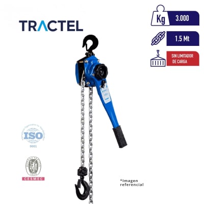 TECLE DE PALANCA BRAVO SIN LIMITADOR 3000Kg