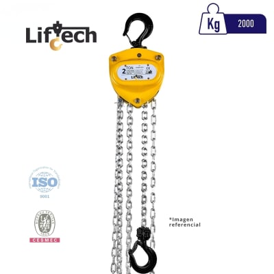 TECLE MANUAL DE CADENA STANDARD 2000Kg