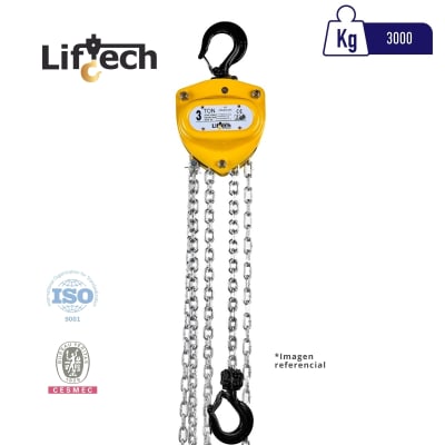 TECLE MANUAL DE CADENA STANDARD 3000Kg
