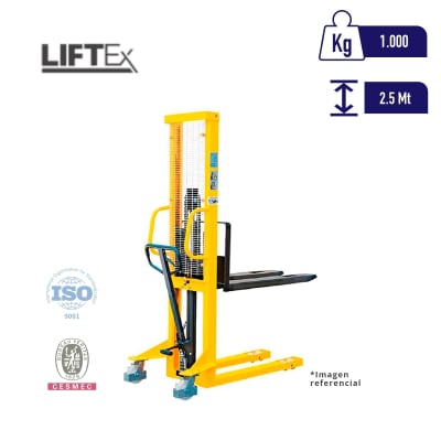 CARGADOR O APILADOR FRONTAL Marca LIFTEXMANUAL 1000KG-2.5M