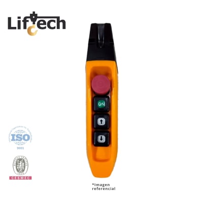 BOTONERA PARA TECLES ELECTRICOS TIPO BANANA 2P-1vel + on/stop 