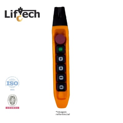 BOTONERA PARA TECLES ELECTRICOS TIPO BANANA 4P-1vel + up/stop 