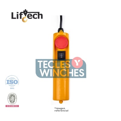 Botonera para mini winches 2P-1vel +on/stop - LF2P-1vel +on/stop -