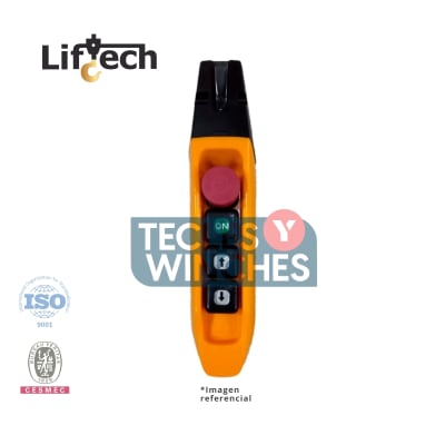 BOTONERA PARA TECLES ELECTRICOS TIPO BANANA 2P-1vel + on/stop 2