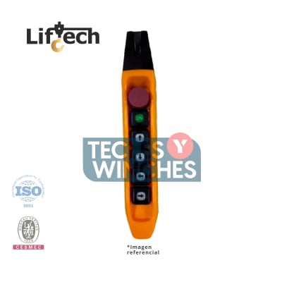 BOTONERA PARA TECLES ELECTRICOS TIPO BANANA 4P-1vel + up/stop 2