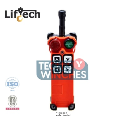 CONTROL REMOTO INALAMBRICO PARA TECLES Y PUENTES GRUAS 4P-1vel + on/stop 100-400v AC/DC