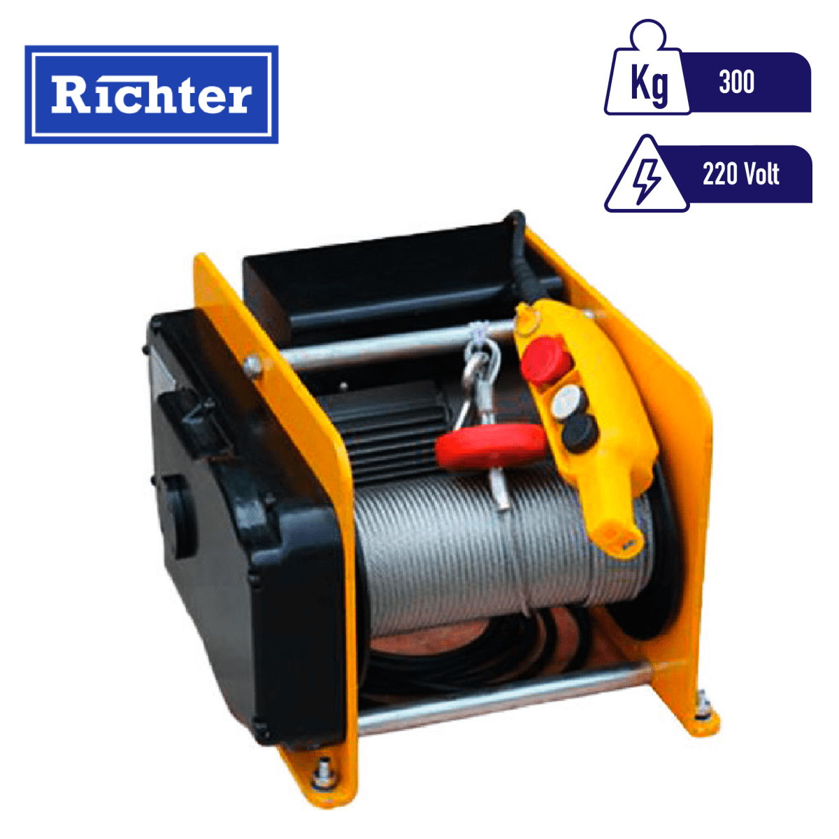 WINCHE KDJS 220V 300Kg modelo cuadrado 0
