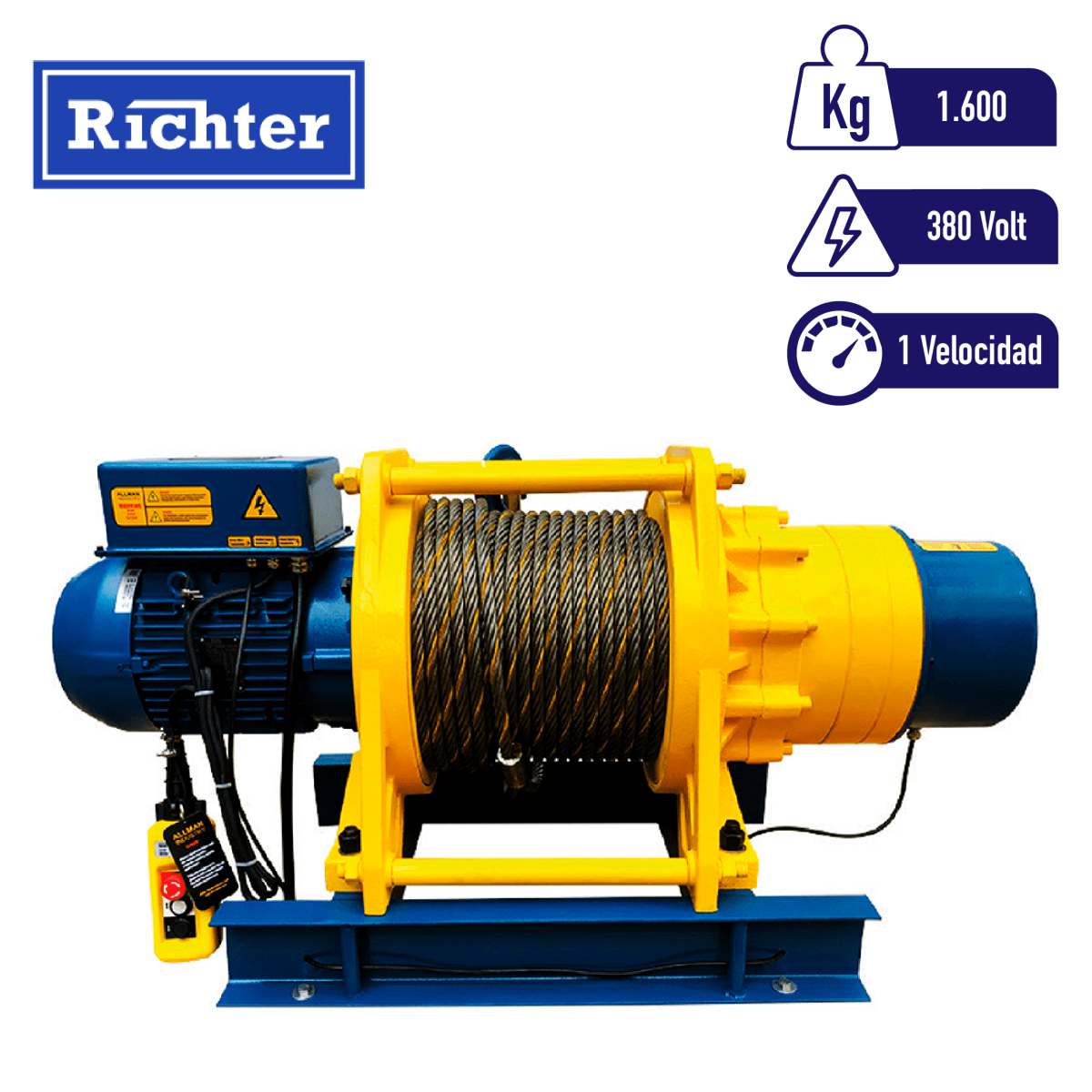 WINCHE ELECTRICO RT 380V 1600Kg x 100m 0