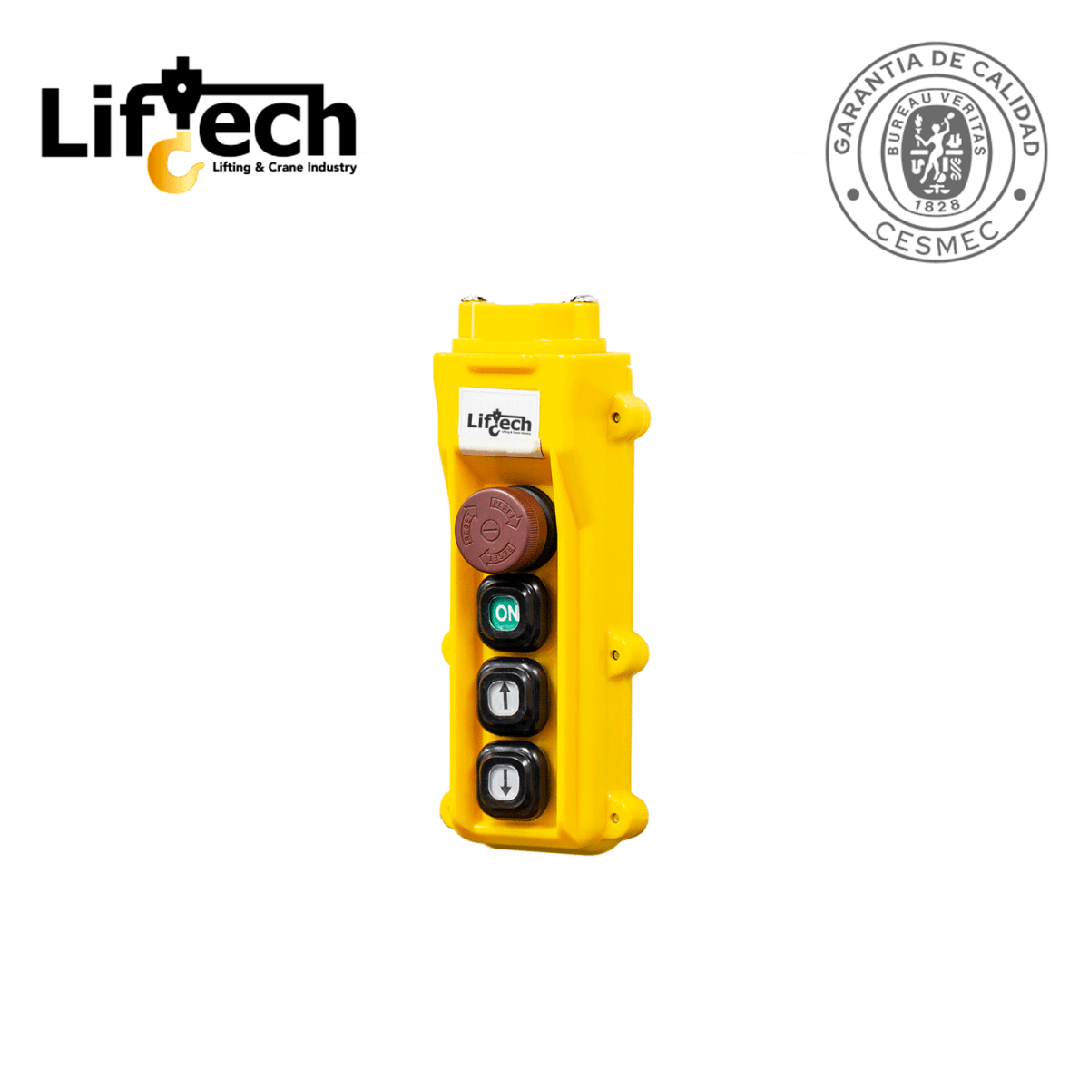 BOTONERA CUADRARA PARA TECLES ELECTRICOS 2P-1vel + on/stop  0