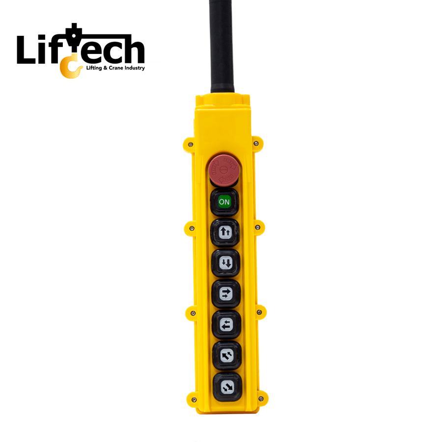 BOTONERA CUADRARA PARA TECLES ELECTRICOS 6P-2vel + on/stop  0