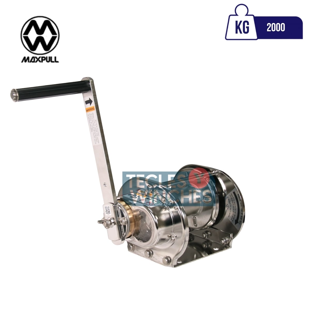 WINCHE MANUAL ACERO GALVANIZADO GM 2000KG 0