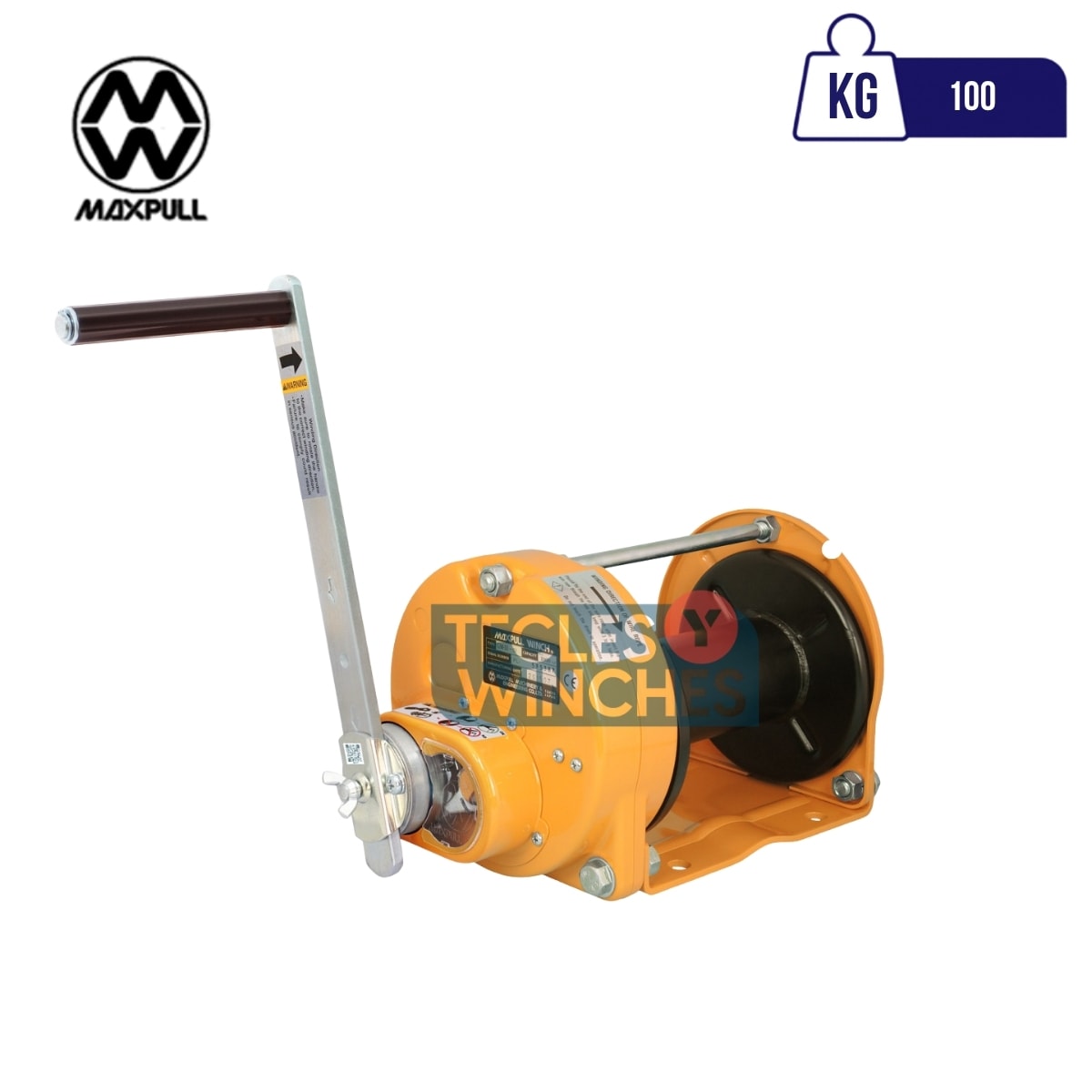 WINCHE MANUAL ACERO PINTADO/CABLE GM-SI 100KG 0
