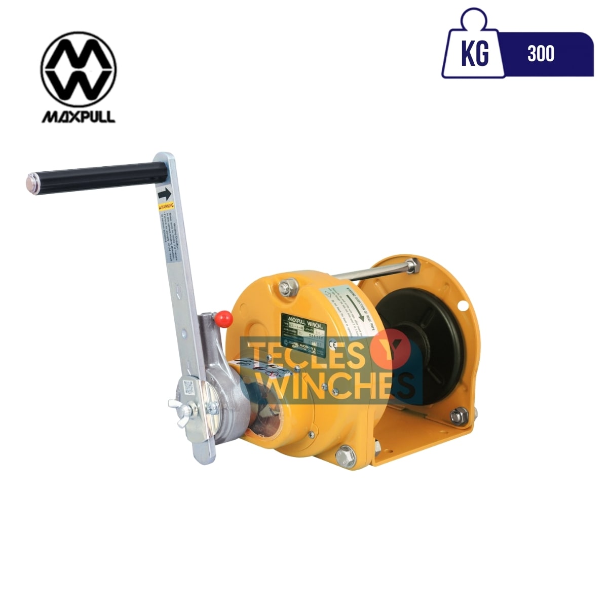 WINCHE MANUAL ACERO PINTADO/RACHET MR-SI 300KG 1