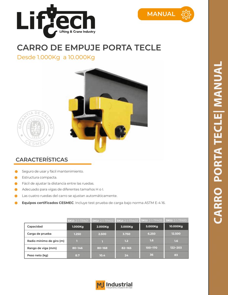 CARRO MANUAL TPA 3000Kg2
