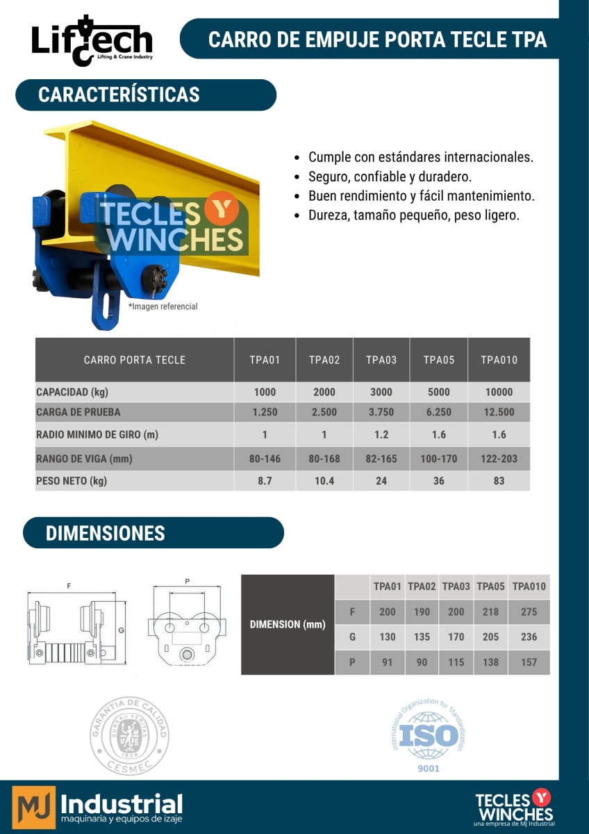 CARRO MANUAL TPA 2000Kg2