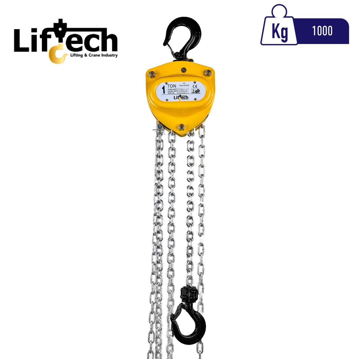 TECLE MANUAL DE CADENA STANDARD 1000Kg 0