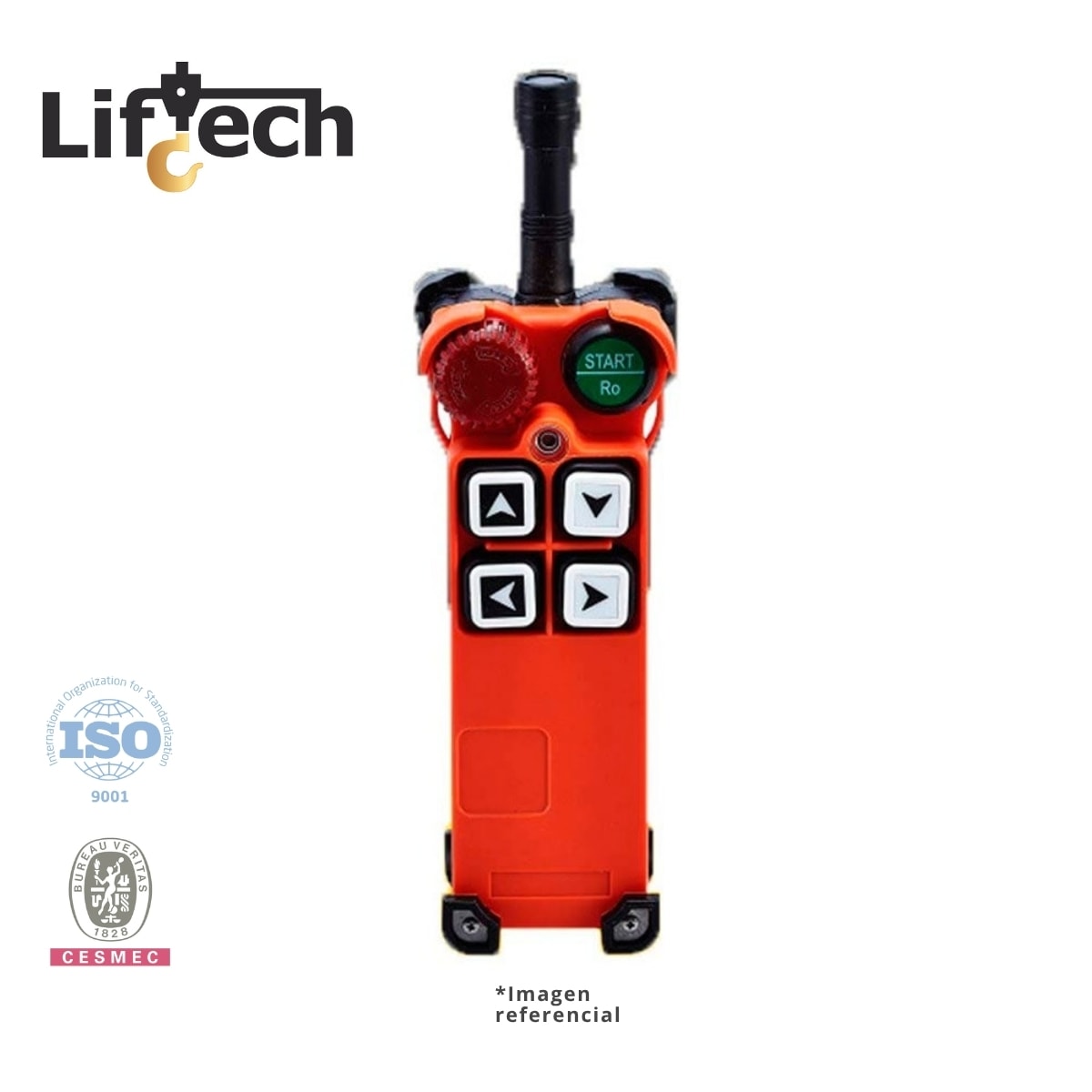 CONTROL REMOTO INALAMBRICO PARA TECLES Y PUENTES GRUAS 4P-1vel + on/stop 24-48v AC/DC 1