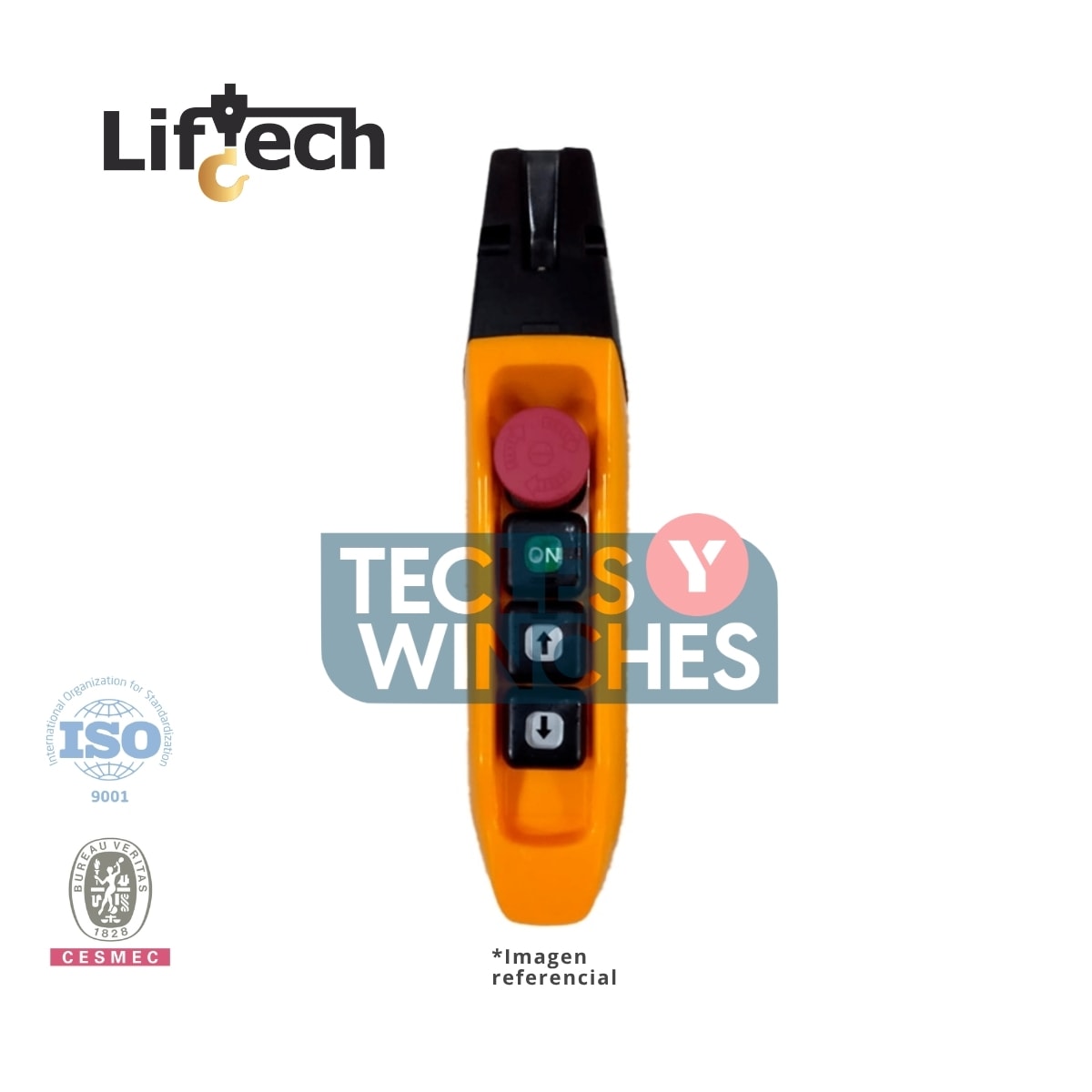 BOTONERA PARA TECLES ELECTRICOS TIPO BANANA 2P-1vel + on/stop  1