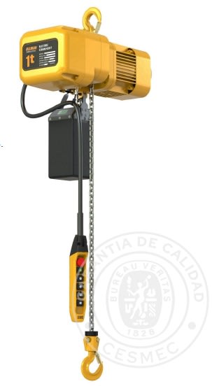 TECLE ELECTRICO ER 380V 1000Kg, 1 Ramal, 1 Vel 0