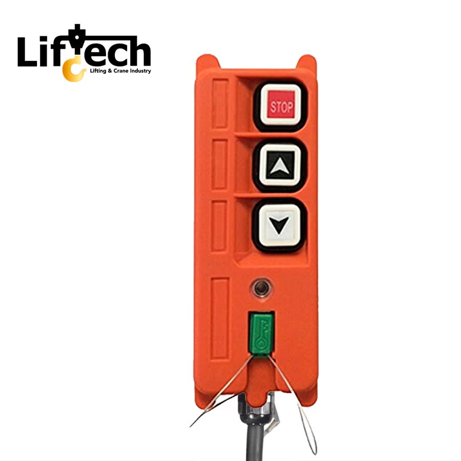 CONTROL REMOTO INALAMBRICO PARA TECLES Y PUENTES GRUAS 2P-2vel + on/stop 24v-48v AC/DC 0