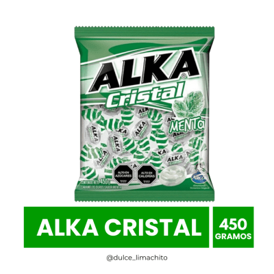 CARAMELO ALKA CRISTAL MENTA 450 GR1