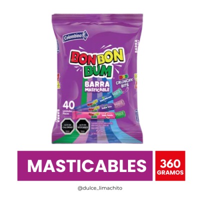 MASTICABLES CRUNCHY BERRIES 360 GR1