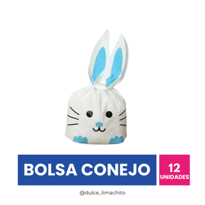BOLSA CONEJO AZUL PACK 12 UNIDADES2