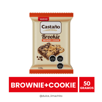 BROOKIE BROWNIE + COOKIE CASTAÑO 50 GR1