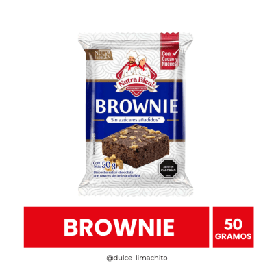 BROWNIE NUTRABIEN SIN AZUCAR 50 GR1
