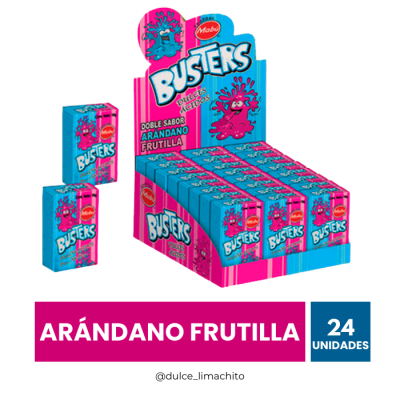 BUSTER ARANDANO FRUTILLA DISPLAY 24 UNIDADES1
