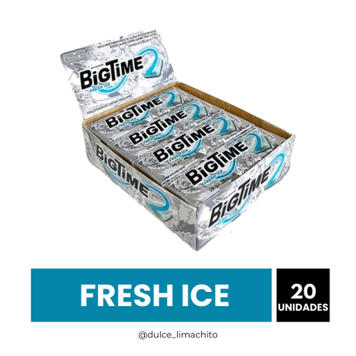 CHICLE BIGTIME FRESH ICE DISPLAY 20 UNIDADES1