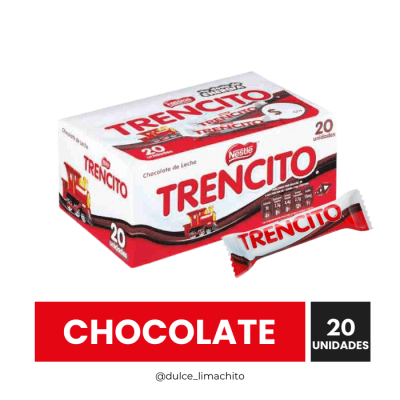 CHOCOLATE TRENCITO CAJA 20 UNIDADES 14 GR1