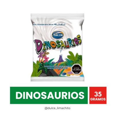GALLETA MINI DINOSAURIOS 35 GR1
