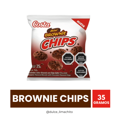 GALLETA MINI BROWNIE CHIPS 35 GR1