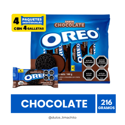 GALLETA OREO CHOCOLATE PACK 6 UNIDADES 36 GR1