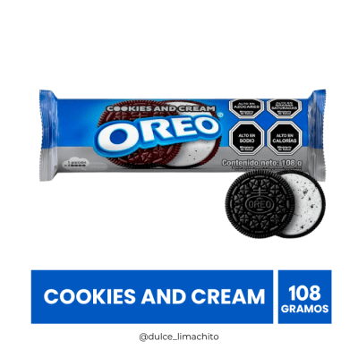 GALLETA OREO COOKIES AND CREAM 108 GR1