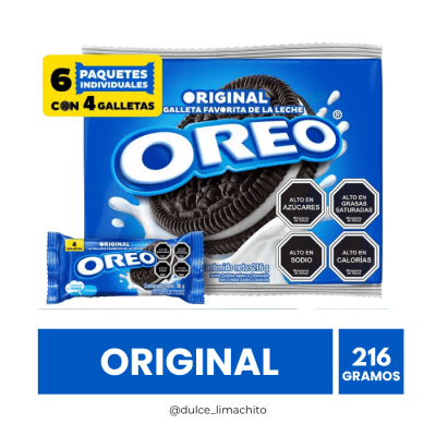 GALLETA OREO ORIGINAL PACK 6 UNIDADES 36 GR1