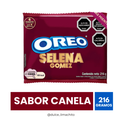 GALLETA OREO SELENA GOMEZ PACK 6 UNIDADES 36 GR1