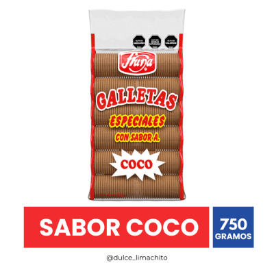 GALLETAS REDONDA COCO FRUNA 750 GR1