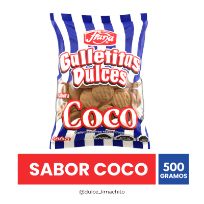 GALLETITAS DULCES COCO 500 GR1